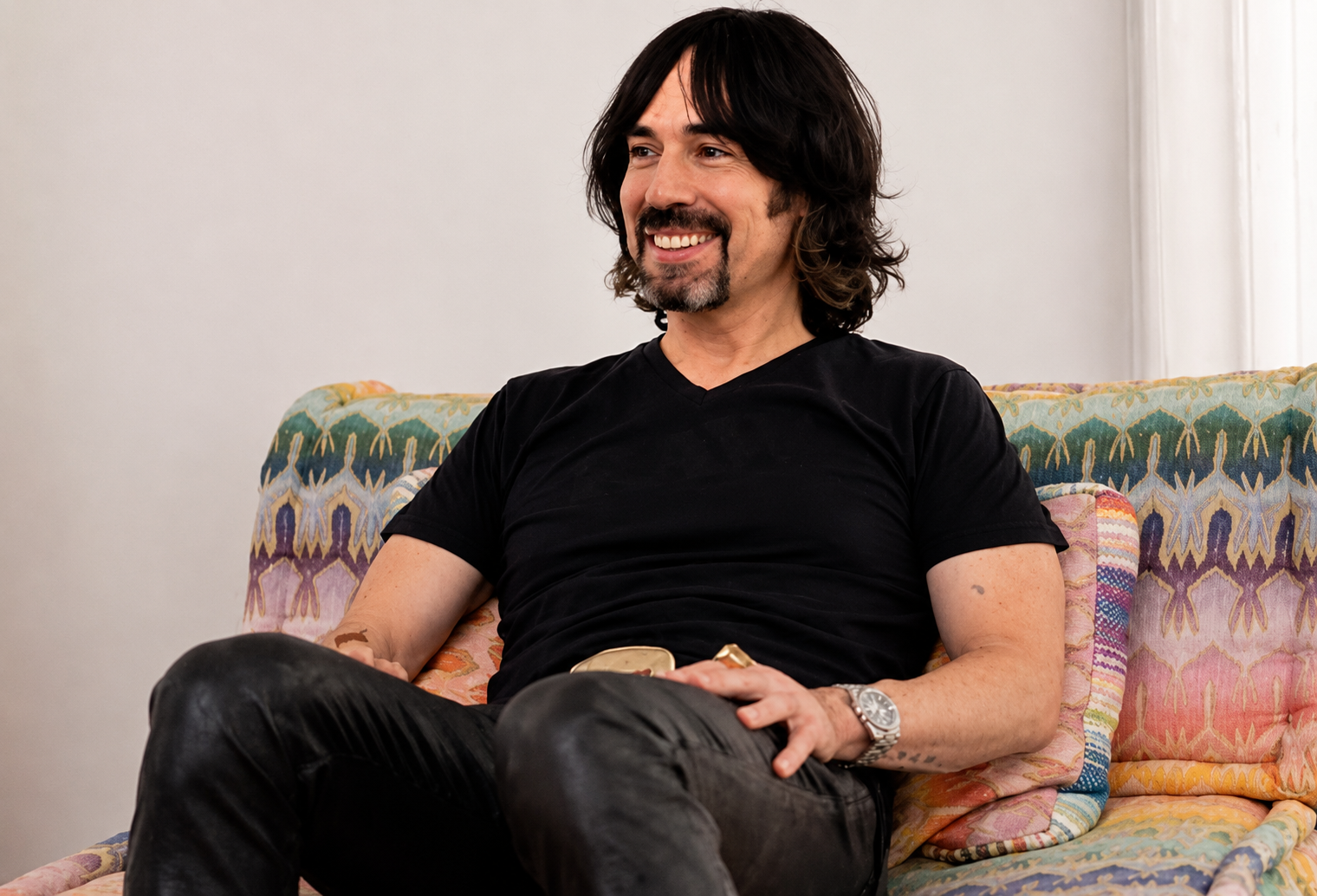Josh Kesselman, founder of RAW Rolling Papers, smiling in a candid portrait