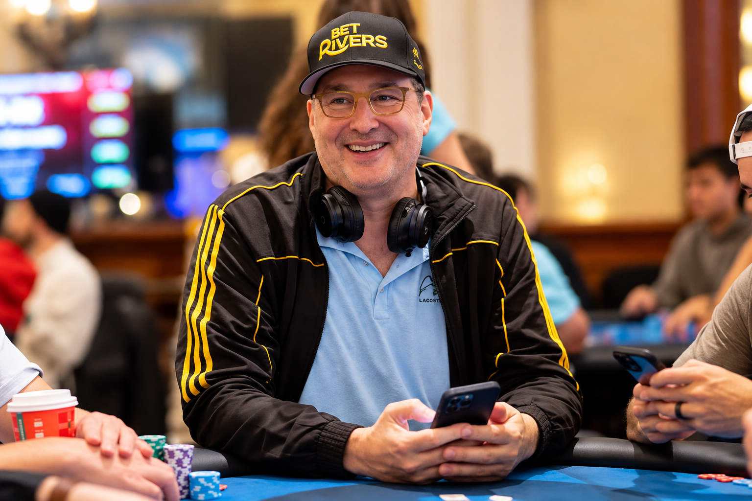 Phil Hellmuth net worth 2026 – smiling at a poker event