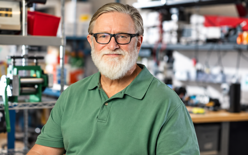 Gabe Newell net worth 2026 – portrait in a modern workshop environment