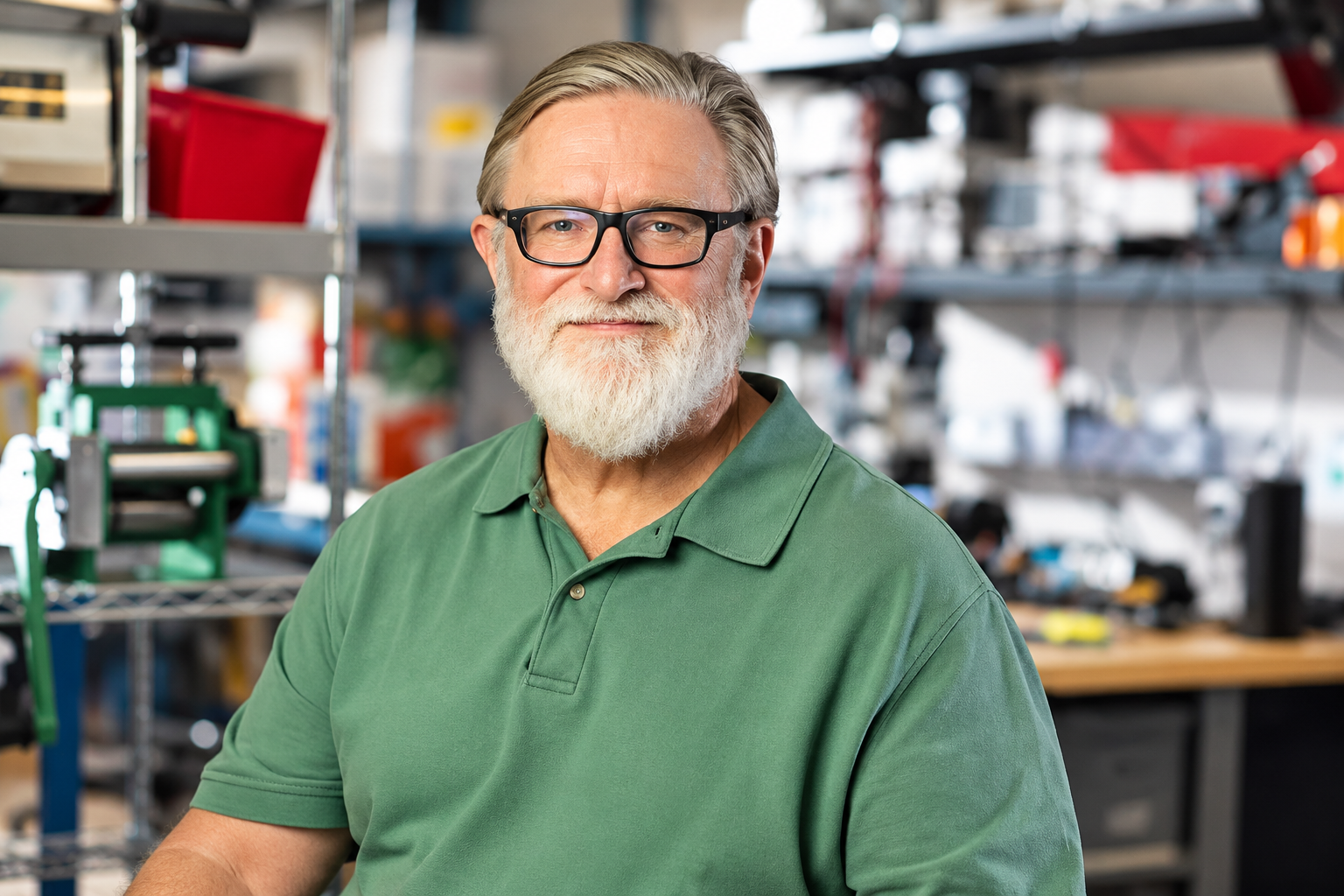Gabe Newell net worth 2026 – portrait in a modern workshop environment